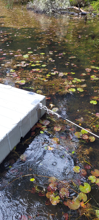 EZ Dock Aluminum Dual Weld Lug Guy Cable Bracket (2 Pocket Corner Mount)