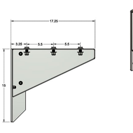 Offset Dock Box Brackets (Standard Dock & EZ Dock Option)