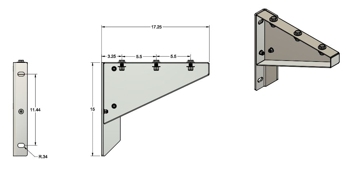 Offset Dock Box Brackets (Standard Dock & EZ Dock Option)