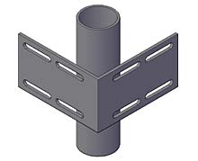 Dock Hardware – 3in Inside Corner Pipe Holder