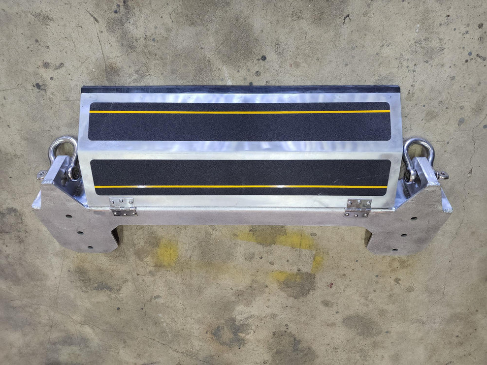 3' Aluminum Hanging Shackle Bracket w/ Cover Plate & Grip Traction