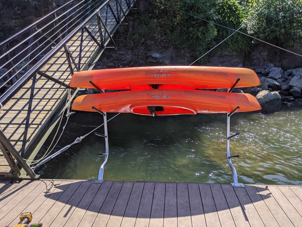 Offset Kayak Paddle Board Rack (2 or 4 Place/Universal Mount)