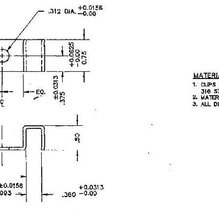 Grating Clip – Stainless Steel