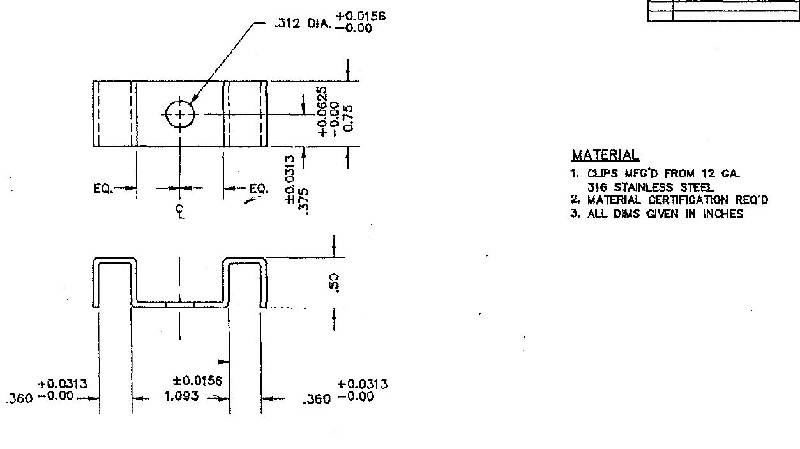 Grating Clip – Stainless Steel