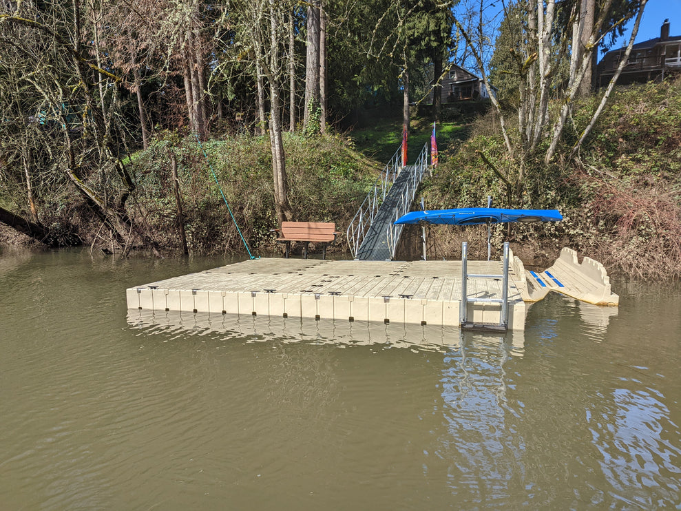 Offset Kayak Paddle Board Rack For EZ Dock (2 place or 4 place)