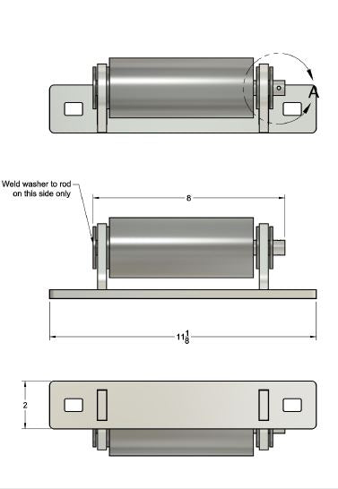 Dock Hardware – Roller Assembly (ALUMINUM)