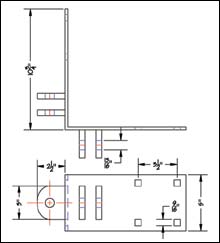 Dock Hardware – Outside Corner Female Female