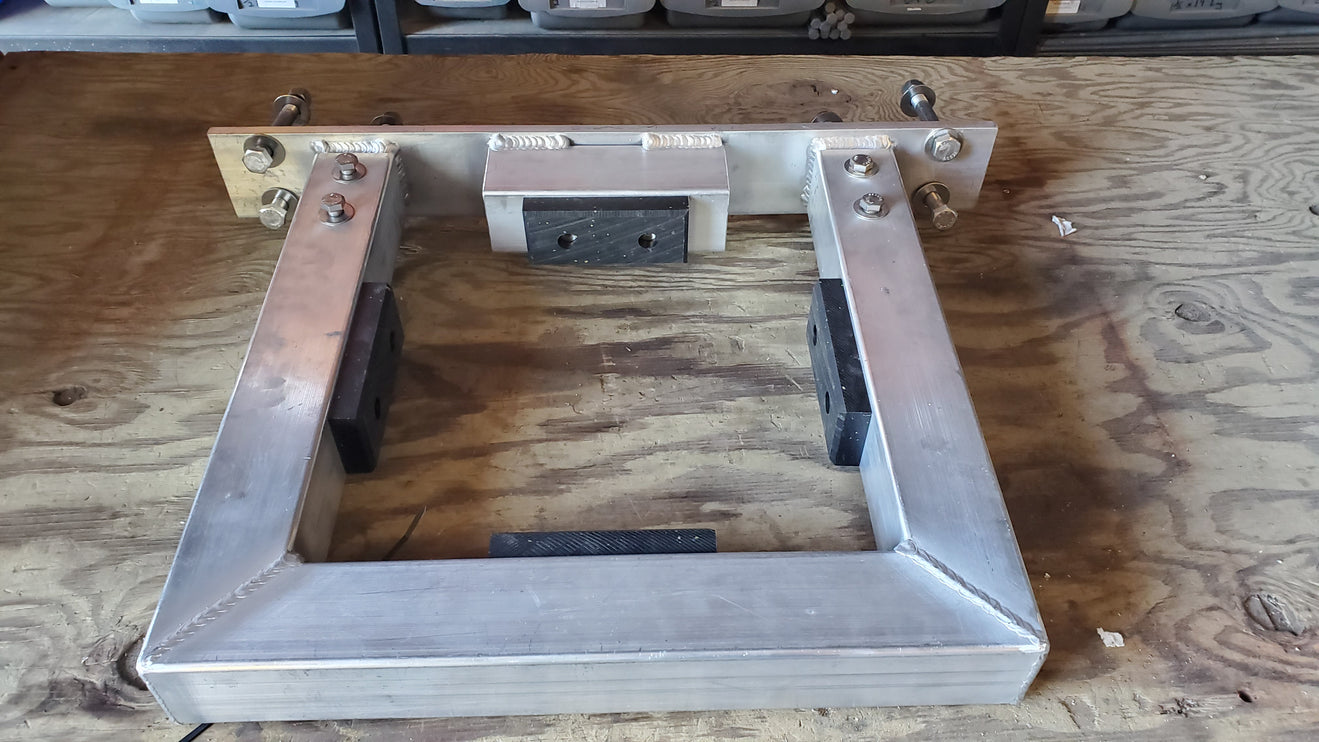 Aluminum Pile Brackets with UHMW Blocking