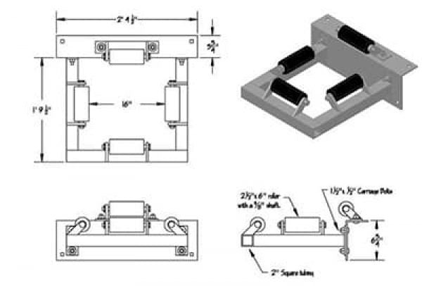 External Square Pile Guide (Prefabricated)