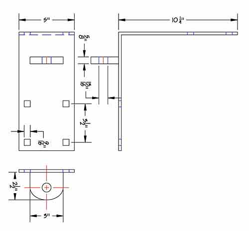 Dock Hardware – Outside Corner Male