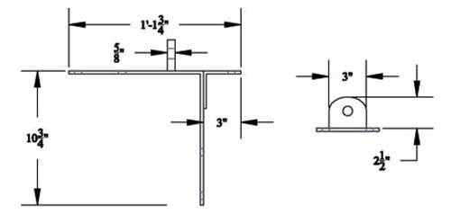 Dock Hardware –Dock Finger Stabilizers