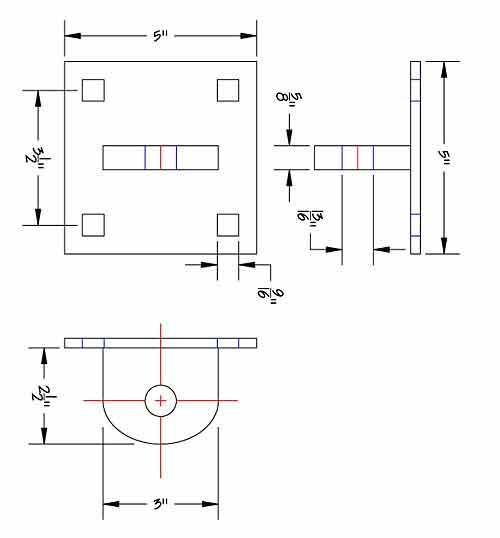 Dock Hardware – Single T Male