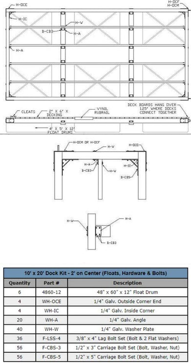 DIY Wood Dock Kits