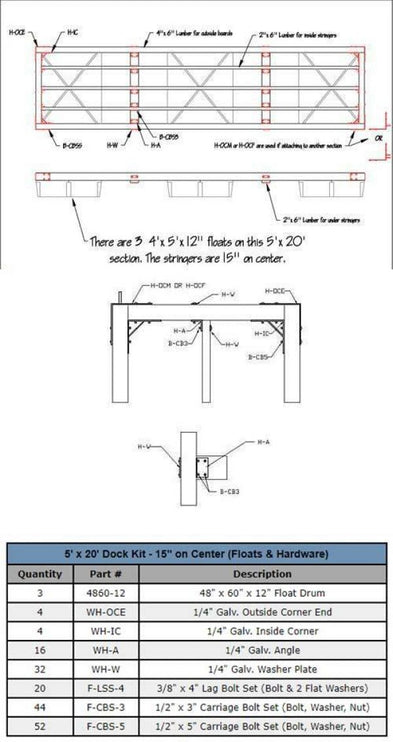 DIY Wood Dock Kits