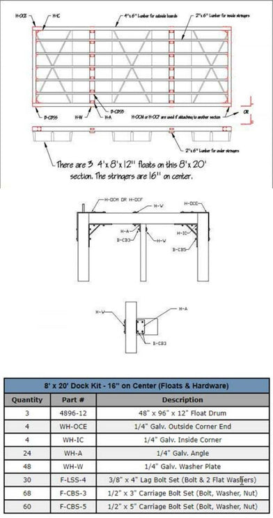 DIY Wood Dock Kits